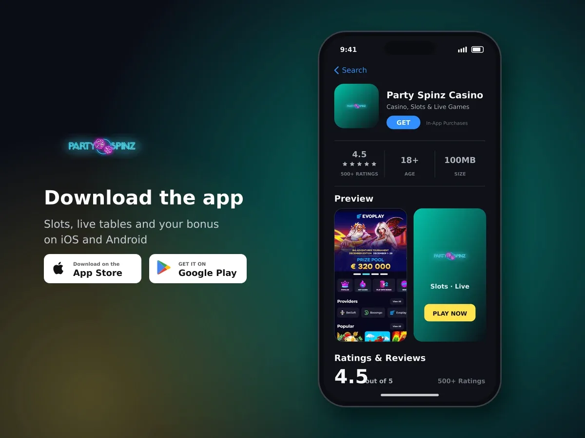 Party Spinz Casino app