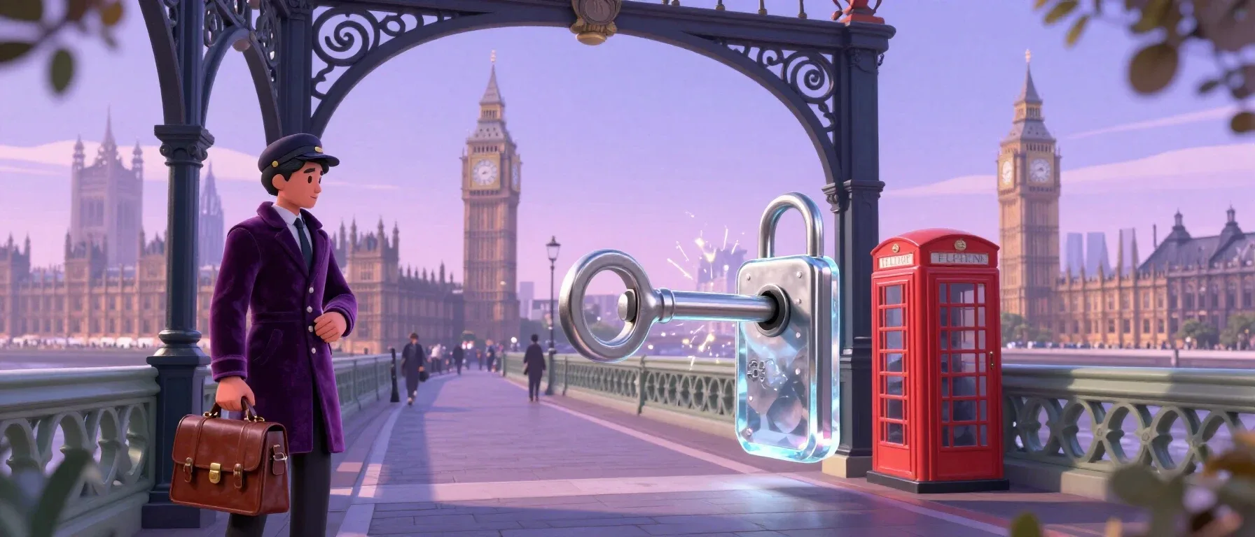 Party Spinz Casino login security with a silver key and crystal lock
